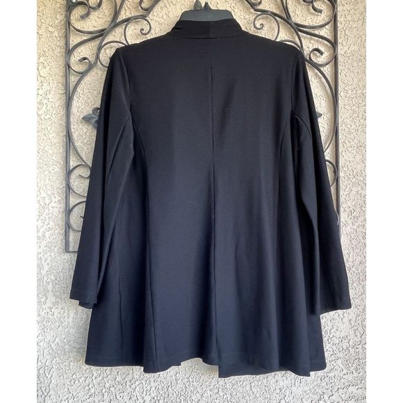 Eileen Fisher Open Front Cardigan - Size PS - Black - Picture 6 of 8